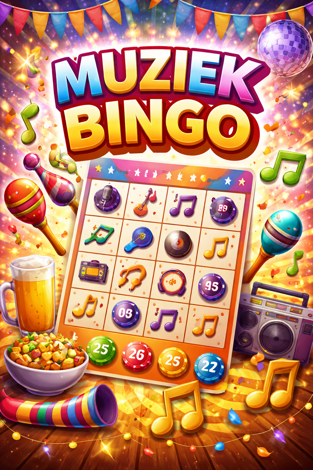 Lees meer over het artikel Muziek Bingo🎶